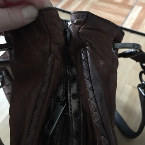 James Drake Brown Leather Handbag - Picture 4 of 8